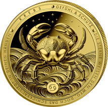 1/200 Unze Gold Sternzeichen Krebs 2026 (Auflage: 5.000 | Polierte Platte)