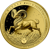 1/200 Unze Gold Sternzeichen Widder 2026 (Auflage: 5.000 | Polierte Platte)