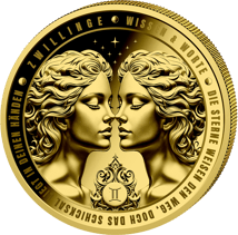 1/200 Unze Gold Sternzeichen Zwillinge 2026 (Auflage: 5.000 | Polierte Platte)