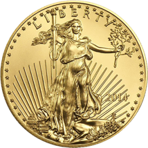 1/4 Unze Gold American Eagle 2014