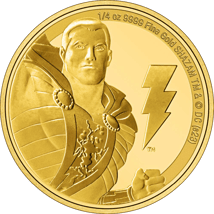 1/4 Unze Gold Shazam Classic Superheroes 2023 PP (Auflage: 500 | Polierte Platte)