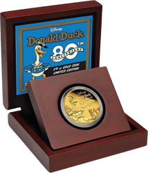 1/4 Unze Gold Donald Duck 80 Jahre 2014 (PP)