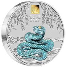 1 kg Silber Lunar III Schlange 2025 (Auflage: 388 | coloriert)