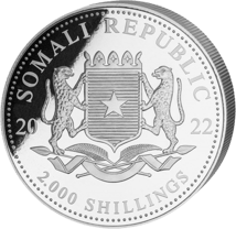 1 kg Silber Somalia Elefant 2022