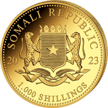 1 Unze Gold African Wildlife Somalia Leopard 2023 (Auflage: 1.000)