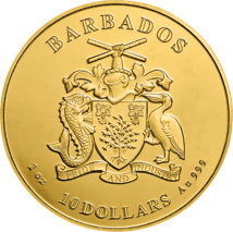 1 Unze Gold Barbados Pelikan 2022 (Auflage: 100)