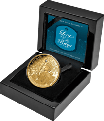 1 Unze Gold Long May She Reign 2020 PP (Auflage: 150 | Polierte Platte | mit echtem Diamant)