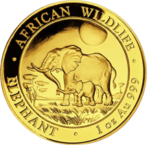 1 Unze Gold Somalia Elefant 2011