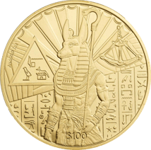 1 Unze Gold Ägyptische Götter - Anubis 2023 (Auflage: 50)