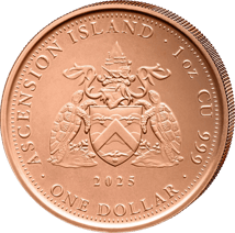 1 Unze Kupfer Ascension Island 2025