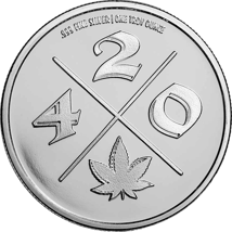 1 Unze Silber Cannabis