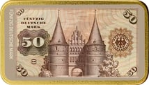 1 Unze Silber 50 Alte Deutsche Mark (Auflage: 100 | teilvergoldet)
