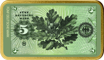 1 Unze Silber 5 Alte Deutsche Mark (Auflage: 100 | teilvergoldet)