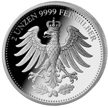 2 Unze Silber Reichsmark 2025 (Auflage: 500 | Polierte Platte)