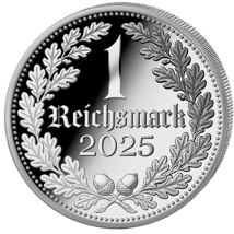 2 Unze Silber Reichsmark 2025 (Auflage: 500 | Polierte Platte)