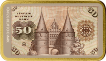 1 Unze Silber 50 Alte Deutsche Mark (Auflage: 100 | teilvergoldet)