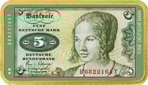 1 Unze Silber 5 Alte Deutsche Mark (Auflage: 100 | teilvergoldet)