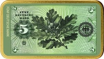 1 Unze Silber 5 Alte Deutsche Mark (Auflage: 100 | teilvergoldet)