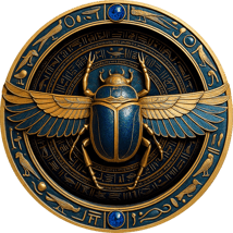 1 Unze Silber Altes Ägypten Skarabäus 2025 (Auflage: 100 | Saphire | teilvergoldet)