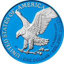 1 Unze Silber American Eagle 2023 Space Blue (Auflage: 100 | coloriert)