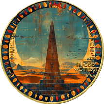 1 Unze Silber Ägypten Pyramiden 2024 (Auflage: 50 | coloriert | teilvergoldet)