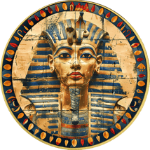 1 Unze Silber Ägypten Tutanchamun 2024 (Auflage: 50 | coloriert | teilvergoldet)
