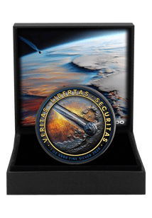 1 Unze Silber Meteoriteneinschlag 2025 (Auflage: 100 | teilvergoldet)
