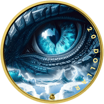 1 Unze Silber Eisdrache 2025 (Auflage: 100 | teilvergoldet)