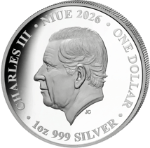 1 Unze Silber Blasskopfsittich John Gould Privy Mark 2026 (Auflage: 750 | Polierte Platte)