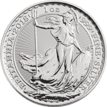 1 Unze Silber Britannia 2018