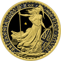1 Unze Silber Britannia Gold Nugget Iced Out 2025 (Auflage: 50 | teilvergoldet)
