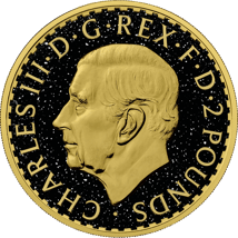 1 Unze Silber Britannia 2024 Gold Nugget Iced Out (Auflage: 50 | teilvergoldet)