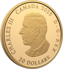 1 Unze Silber Canada Goldene Sonnenuhr 2025 (Auflage: 5.500 | vergoldet | Polierte Platte)