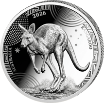 1 Unze Silber Australien Wildlife Serie Känguru 2026 (Auflage: 1000 | Polierte Platte)