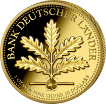 1 Unze Silber Pfennig 2025 (Auflage: 5.000 | vergoldet | Polierte Platte)