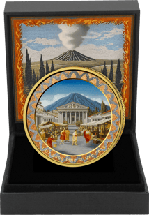 1 Unze Silber Pompeji 2025 (Auflage: 100 | Lavastaub | vergoldet)