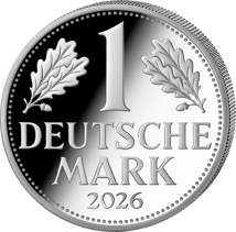 2 Unze Silber Deutsche Mark 2026 (Auflage: 250 | Polierte Platte)