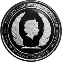 1 Unze Silber EC8 Dominica Mountain Chicken 2022 (Auflage: 500 | coloriert)