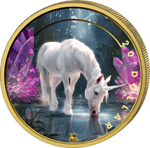 1 Unze Silber Einhorn 2025 (Auflage: 100 | teilvergoldet)