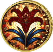 1 Unze Silber Maria Mutter Gottes Iced Out 2025 (Auflage: 100 | Rubinstaub | teilvergoldet)