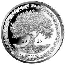 1 Unze Silber Friedenstaube 2025 (Auflage: 5.000 | Polierte Platte)