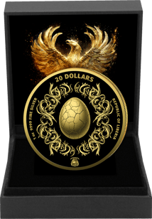 1 Unze Silber Goldener Phönix 2025 (Auflage: 100 | vergoldet)