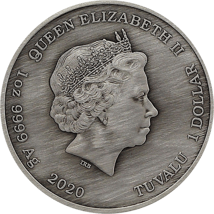 1 Unze Silber Götter des Olymp Zeus 2020 AF (Auflage: 1.500 | Antik Finish)