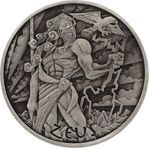 1 Unze Silber Götter des Olymp Zeus 2020 AF (Auflage: 1.500 | Antik Finish)