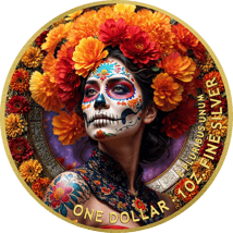 1 Unze Silber Día de Muertos 2025 (Auflage: 100 | teilvergoldet)