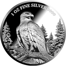 1 Unze Silber Heimische Tiere Steinadler 2025 (Auflage: 5.000 | Polierte Platte)