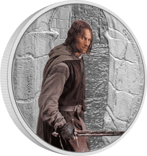 1 Unze Silber Herr der Ringe Aragorn 2021 (Auflage: 3.000 | Polierte Platte)