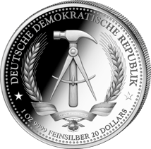 1 Unze Silber DDR Mark 2025 (Auflage: 5.000 | Polierte Platte)