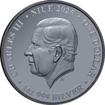 1 Unze Silber Jahr des Pferdes 2026 (Auflage: 888 | teilvergoldet | Black Proof)