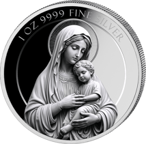 1 Unze Silber Maria Mutter Gottes 2025 (Auflage: 2.500 | Polierte Platte)